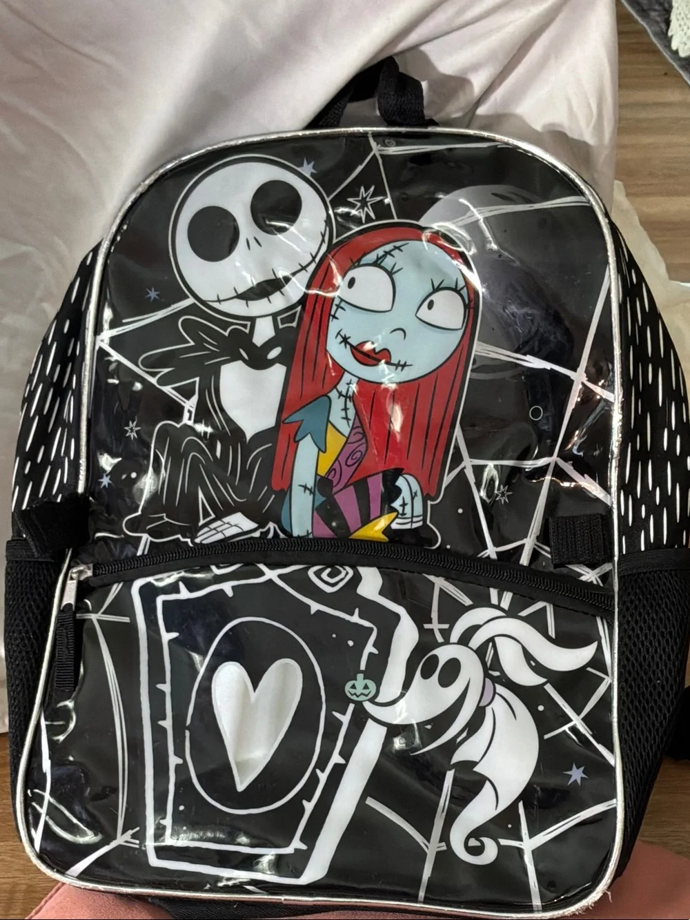 Bioworld Black Backpack with Red, White & Blue Nightmare Characters